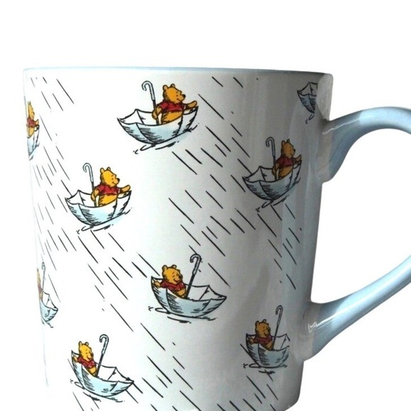 Disney Other - Disney Winnie the Pooh Mug Umbrella Rain Bartholomew Bear Coffee Cup Blue Handle